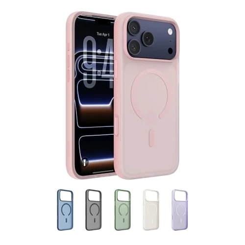 Offerta a tempo: Belkin SheerForce Grip Cover per iPhone 17 Pro Max Compatibile con MagSafe, Design Sottile con Linee Laterali Antiscivolo, Custodia Bumper per iPhone, Magnetica, Trasparente e Anti-urto, Rosa - 51% da 34.99 € a 16.99 €