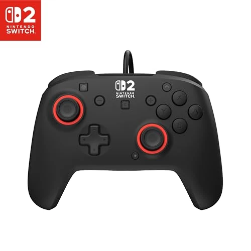 Offerta a tempo: Turtle Beach Rematch Nero Controller da gaming cablato con licenza ufficiale per Nintendo Switch 2 - 18% da 36.50 € a 29.99 €