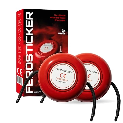 Oferta limitada: FEROSTICKER Pequeño Extintor Automático - Compacto, No Tóxico & Sin Mantenimiento para Barcos, Grandes Paneles Eléctricos, Tractores, Cosechadoras, Maquinaria Industrial (2 Piezas) de 139.00 € a 139.00 € (ahorro 0.00%)