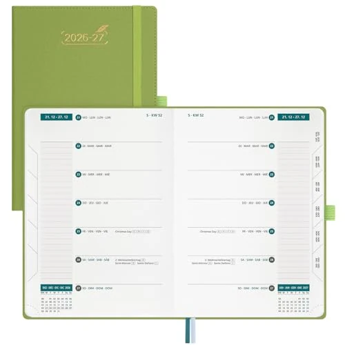 Offre limitée : BEZEND Agenda 2026 2027 Semainier 21 x 15,5 cm A5 de Juil. 2026 à Déc. 2027 de 17.99 € à 7.99 € (56% de remise)