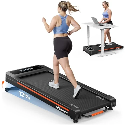 Offre limitee: MERACH Tapis de Course, 3.5HP Tapis de Marche Inclinable Automatique Motorise Pente 12%, Capacité 180kg Walking Pad, Tapis de Course Inclinable pour Bureau à Domicile, Vitesse réglable, Télécommande de 399.99 EUR a 339.99 EUR (economie 15%)