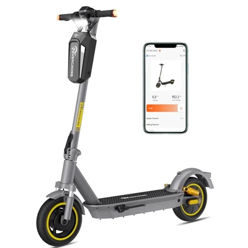 Oferta limitada: EVERCROSS EV10S MAX Patinete Electrico Adultos, 10'' Scooter Eléctrico Plegable, 48V Patinete Eléctrico con Rango Máximo de 90KM, Velocidad Máx 25km/h, Control de Aplicación, Amortiguador Doble de 699.99 EUR a 499.99 EUR (ahorro 29%)