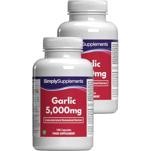 Offerta a tempo: Capsule di aglio ad alta resistenza | Sostiene la salute delle difese immunitarie | Con vitamina C, ferro e tiamina | Adatto ai vegani | 360 capsule = 6 mesi di fornitura | Prodotto nel Regno Unito - 48% da 28.75 € a 14.95 €
