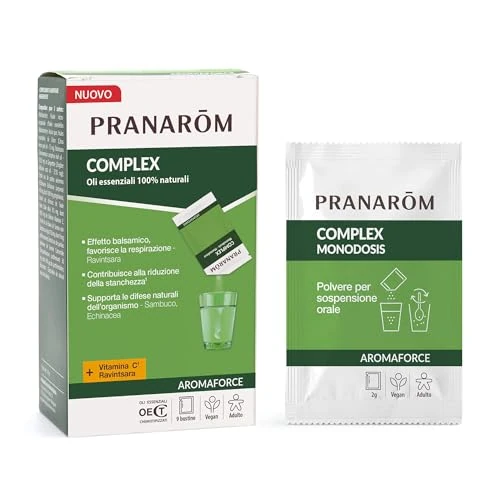 Offerta a tempo: Pranarôm Aromaforce - Bustine Periodo Freddo con Vitamina C e Ravintsara - Soluzione Naturale per Raffreddore e Difese Immunitarie - 9 Bustine - 0.00% da 10.80 € a 10.80 €