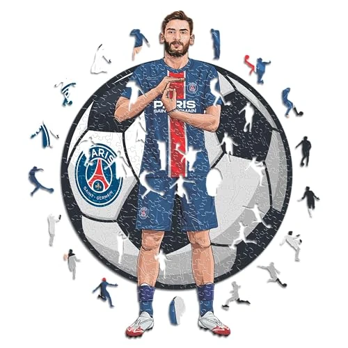Offerta a tempo: Iconic Puzzles - PSG, Khvicha Kvaratskhelia, Puzzle di Legno con licenza ufficiale, 100% sostenibile, regalo per adulti e bambini, taglia L, 500 Pcs - 0.00% da 79.95 € a 79.95 €