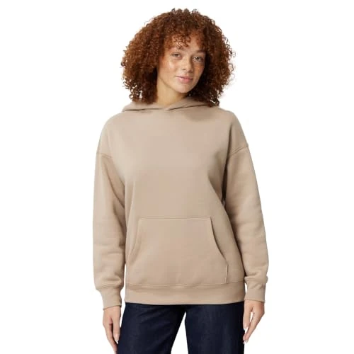 Offre limitée : Amazon Essentials Sweat à capuche en polaire coupe oversize Femme, Taupe, M de 15.15 € à 14.39 € (5% de remise)