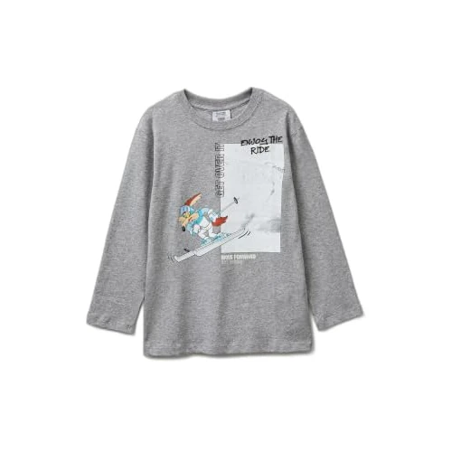 Offerta a tempo: United Colors of Benetton T-Shirt M/L 3I1XC10RZ, Grigio, 170 cm Bambino - 70% da 19.95 € a 5.96 €