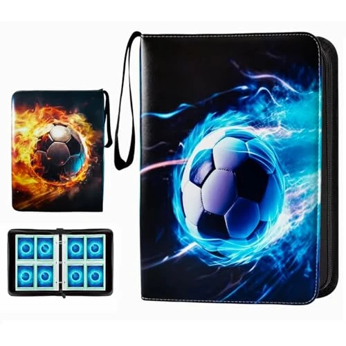 Offerta a tempo: Album Calcio Carte 4 Tasche, Raccoglitore Carte Calcio, 50 Pagine Può Contenere 400 Carte - 20% da 11.99 € a 9.59 €