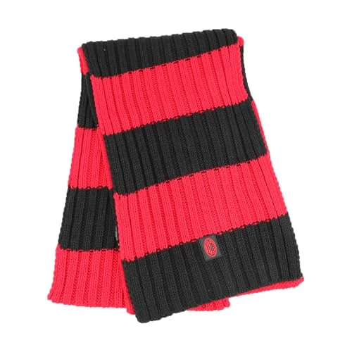 Bufanda de punto a rayas, 100% policarbonato, producto oficial Milan 143644