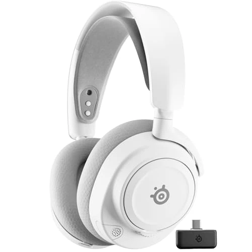 SteelSeries Arctis Nova 7P Wireless Gen 2 do gier -sterowanie aplikacją w czasie rzeczywistym - 50H + -przetworniki magnetyczne z magnesem neodymowym -miks 2,4 GHz/Bluetooth -PS5,PC, Switch 1/2,mobile