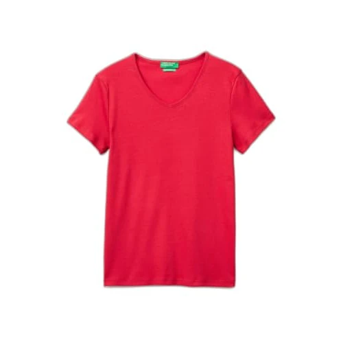Offerta a tempo: United Colors of Benetton T-Shirt 3GA8D4029, Rosso, XXS Donna - 40% da 19.95 € a 11.90 €