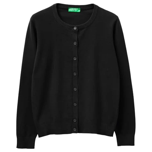 Limited-time offer: United Colors of Benetton Women's Maglia Coreana M/L 1c19d502p Cardigan Sweater, Black, XL from 51.76 £ to 51.76 £ (save 0.00%)
