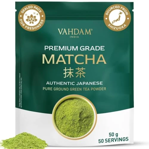 Offerta a tempo: VAHDAM Matcha Polvere 50 g | Te Matcha di Uji - 26% da 8.99 € a 6.63 €