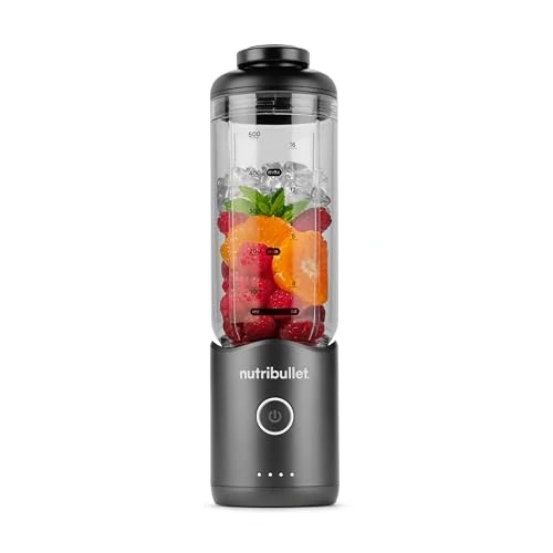 Tijdelijke aanbieding: Nutribullet Flex 590ml, Draagbare Blender met Drinkdeksel, Afneembare Messen, USB-C Oplaadbaar, Ijs Crushen en Bevroren Fruit, Draaglus, To-Go Blender met BPA-Vrije Beker, NBP013GM, Grijs van 58.44 EUR naar 56.10 EUR (korting 4%)