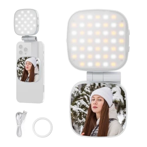 Offerta a tempo: NEEWER BASICS Luce Selfie Compatibile con iPhone MagSafe, NL45B Bianco - 6% da 24.99 € a 23.55 €