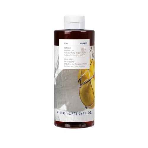 Offre limitée : KORRES CITRUS Gel douche hydratant, vegan, 400ml | à l'extrait purifiant de sauge, parfum frais citron et bergamote, doux pour la peau, sans silicone ni parabène de 14.00 € à 14.00 € (0.00% de remise)