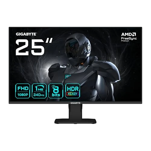 Zeitlich begrenztes Angebot: Gigabyte GS25F2A 25" FHD Gaming-Monitor - 1920 x 1080, 240Hz, 1ms, 300 cd/m², Display HDR 10, HDMI 2.0, DisplayPort 1.4 von 109.00 € auf 103.90 € (5% Rabatt)