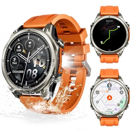 Tijdelijke aanbieding: DOOGEE Anywise W1 Pro Smartwatch voor heren, GPS dual-band & offline kaarten, 5 ATM, 18 dagen autonomie, 1,43 inch AMOLED HD-display, 170+ sportmodus, Bluetooth-oproepen, compatibel met Android/iOS van 139.99 EUR naar 139.99 EUR (korting 0%)