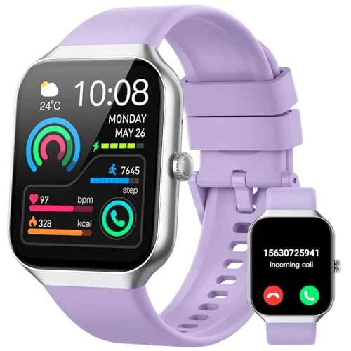 Offerta a tempo: Smartwatch Uomo Donna, 1.96" Orologio Smartwatch con Effettua/Risposta Chiamate, 113+Sportive Smart Watch con Contapassi/Cardiofrequenzimetro/Sonno, Impermeabile IP68 Fitness Tracker per Android iOS - 58% da 59.99 € a 24.99 €