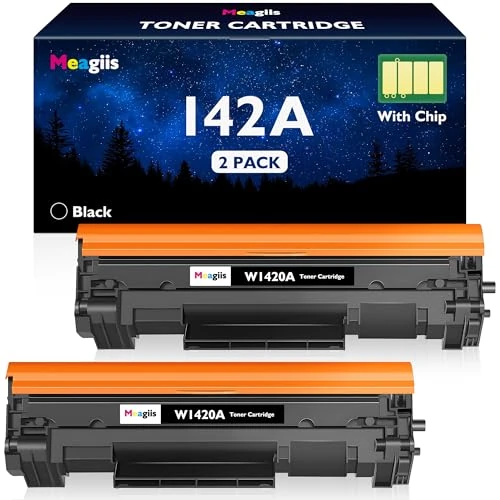 Offerta a tempo: Meagiis 142A Con Chip Cartucce Toner Compatibile per HP 142A W1420A 142X W1420X Toner per HP LaserJet M110w M140w M139w M110 M139 M140 (2 Nero) - 0.00% da 35.79 € a 35.79 €