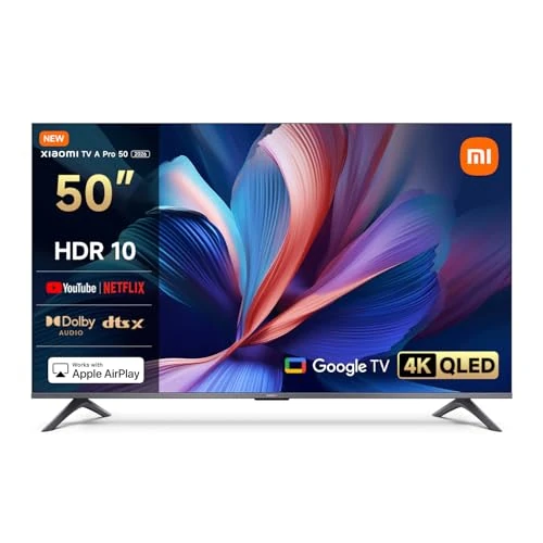 Offre limitée : XIAOMI TV A Pro 50, 127 cm (50 Pouces), 4K UHD QLED, Smart TV, Google TV, Contrôle Vocal, HDR10, Mode Game Boost 120Hz, MEMC, 2Go+8Go, Compatible avec Airplay & Google Cast de 382.30 € à 382.30 € (0.00% de remise)