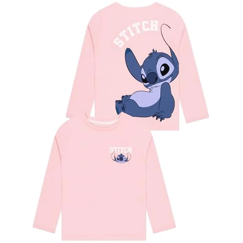 Offerta a tempo: Disney Maglietta Bambina Lilo e Stitch, Abbigliamento Stitch Bambina, Maglietta Ragazza Manica Lunga, Rosa 7-8 Anni - 20% da 22.99 € a 18.49 €