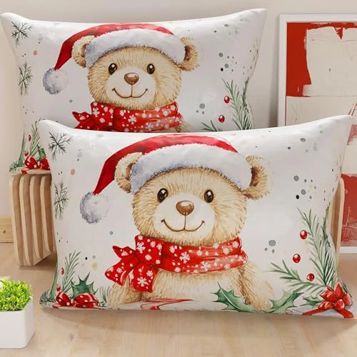 Offre limitée : Petti Artisans Italiens - Paire de Housses de Coussin en Microfibre 50x80 cm, Coussins Décoratifs de Noël pour Chambre, Canapé, Salon, Lot de 2 Housses de Coussin, Taie d'oreiller de Noël 16 de 8.39 € à 8.39 € (0.00% de remise)