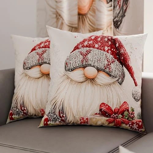 Oferta limitowana: Petti Italian Artisans – para poszewek na poduszki z mikrofibry, dekoracja bożonarodzeniowa, do sypialni, na sofę, do salonu, 2 poszewki na poduszki, bożonarodzeniowe poszewki na poduszkę 13 z 119.77 zł na 38.87 zł (oszczędź 67.55%)