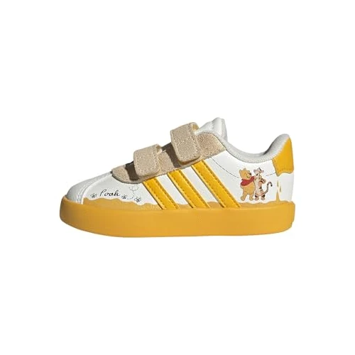 adidas uniseks-baby Adidas Disney Vl Court 3.0 Infants Shoes, off white/crew yellow/core black, 23 EU
