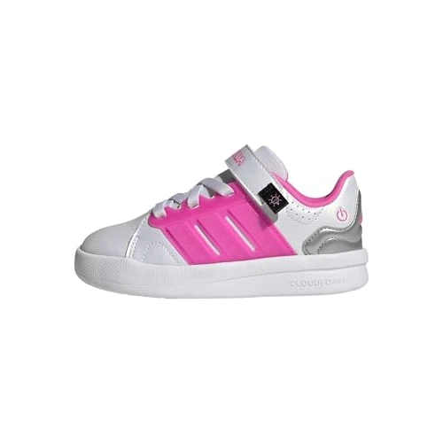 Tijdelijke aanbieding: adidas uniseks-kind Lightorama Court Children Shoes, ftwr white/lucid pink/silver met., 31 EU van 60.00 € naar 60.00 € (0.00% korting)