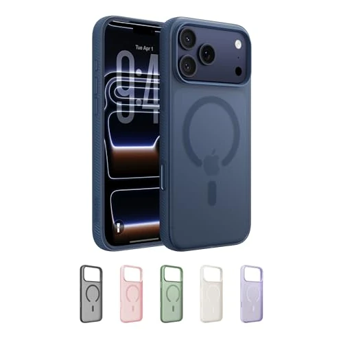 Offerta a tempo: Belkin SheerForce Grip Cover per iPhone 17 Pro Max Compatibile con MagSafe, Design Sottile con Linee Laterali Antiscivolo, Custodia Bumper per iPhone, Magnetica, Trasparente e Anti-urto, Blu - 51% da 34.99 € a 16.99 €