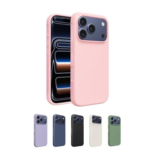 Belkin SheerForce Protect iPhone 17 Pro Max Hülle, MagSafe Kompatible Handyhülle mit Kratzfester Beschichtung, iPhone Schutzhülle, Magnetisch, Transparent, Dünn und Stoßfest – Rosa
