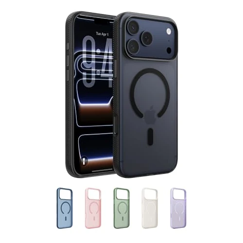 Offerta a tempo: Belkin SheerForce Grip Cover per iPhone 17 Pro Max Compatibile con MagSafe, Design Sottile con Linee Laterali Antiscivolo, Custodia Bumper per iPhone, Magnetica, Trasparente e Anti-urto, Nero - 46% da 34.99 € a 18.99 €
