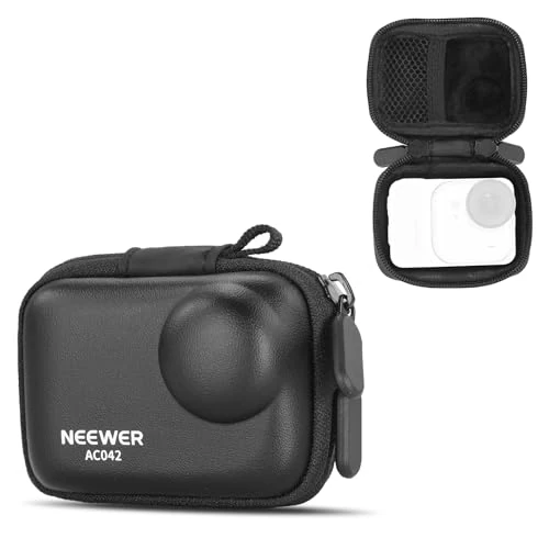 Zeitlich begrenztes Angebot: NEEWER Aufbewahrungstasche kompatibel mit Insta360 GO Ultra, schützende, tragbare Reisetasche aus PU Hartschale mit Netzfach und Karabinerhaken, Action Cam Fotografie Zubehör, AC042 von 15.99 € auf 10.39 € (35% Rabatt)