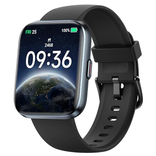 Offre limitee: Woneligo Montre Intelligente Femme Homme, 1,8" AMOLED Smartwatch avec appels, Assistant Alexa, 100 Modes Sportifs, Moniteur de fréquence Cardiaque/Sommeil/SpO2, IP68 étanche, pour Android iOS de 99.99 EUR a 59.99 EUR (economie 40%)
