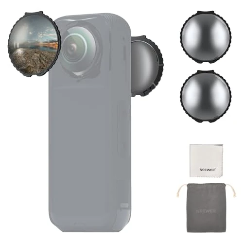 Offerta a tempo: NEEWER Filtro ND Compatibile con Insta360 X5, Set Filtri ND16 per Lenti, Riduzione Luce di 4 Stop, Densità Neutra in Vetro Ottico Multistrato a Vite Rilevamento Automatico, Accessori Action Cam, 2pz - 0.00% da 69.99 € a 69.99 €