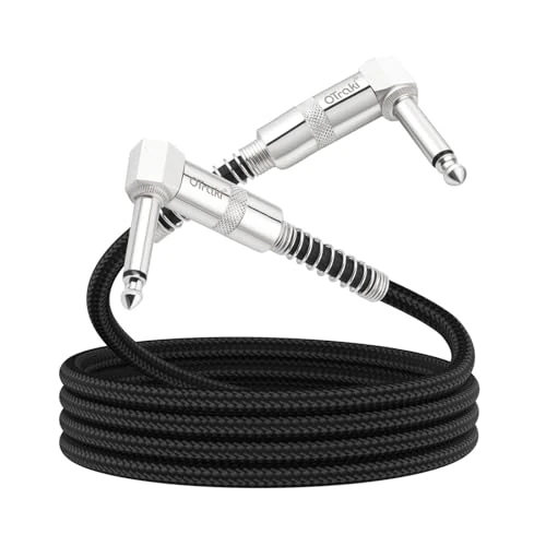 Oferta limitada: OTraki Cable Guitarra Electrica, Cable Jack Guitarra Cable Jack 6.35 Macho Macho Cable Amplificador Guitarra Profesional para Guitarra Bajo Teclado Efectos Acordes Micrófono (2, 1.0M) de 14.99 € a 14.24 € (ahorro 5%)