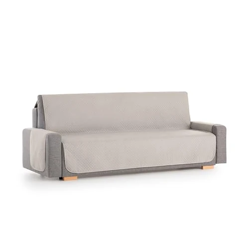 Tijdelijke aanbieding: Textilhome Bankhoes ADELE 4-Zits 190 cm – Gewatteerde, Omkeerbare en Wasbare Beschermhoes – Universeel Sofa Hoes tegen Vlekken, Kinderen en Huisdieren – Ivoor van 34.99 € naar 34.99 € (0.00% korting)
