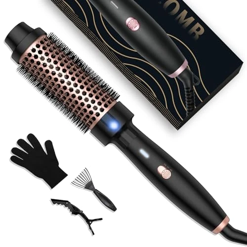 Thermal Brush 3 in 1 Lonic Round Heated Brush, 38 mm, Blowing Brushes with Heated Comb, Hair Straightening Brush, Thermal Volume & Loose Curls, Hot Brush Hot Comb