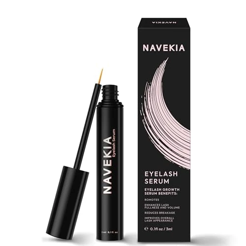 Navekia Wimpernserum 2025 Pro – 2 Hauptpeptide + Neue Bio-Enzym-Technik | Wissenschaftlich nachgewiesen: Steigert Wimpernlänge & Dichte | Sanft für empfindliche Augen, vegan, tierversuchsfrei