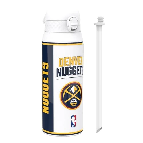 Offerta a tempo: Ion8 NBA Denver Nuggets Borraccia Termica con Cannuccia Rimovibile, 750ml/24oz, a Prova di Perdite, Facile da Aprire, Serratura Sicura, Lavabile in Lavastoviglie, Maniglia per il Trasporto - 0.00% da 34.99 € a 34.99 €