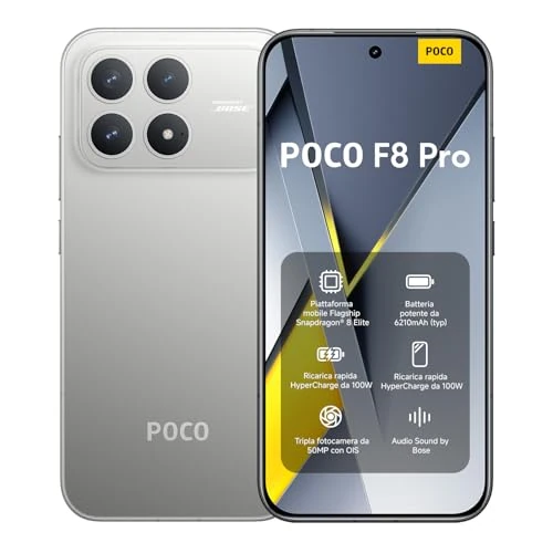 Limitiertes Angebot: XIAOMI Poco F8 Pro, Smartphone 12+512 GB, 6.59" 120Hz AMOLED Display, 50MP Triple-Kamera mit 60mm Teleobjektiv, Sound by Bose, 6210mAh, Titan, 2 Jahre Garantie von 699.90 EUR auf 549.90 EUR (Spare 21%)