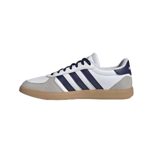 Zeitlich begrenztes Angebot: adidas Damen Breaknet Sleek Shoes, FTWR White/Dark Blue/Gum 3, 39 1/3 EU von 277.65 € auf 18.94 € (93.18% Rabatt)