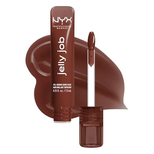 Offerta a tempo: NYX Professional Makeup Jelly Job, Lucidalabbra, Finish Ultra Brillante, Applicatore a Spatola, Formula Vegana, Infuso con Peptidi, Shade: Jellybean, 8 ml - 19% da 11.95 € a 9.71 €