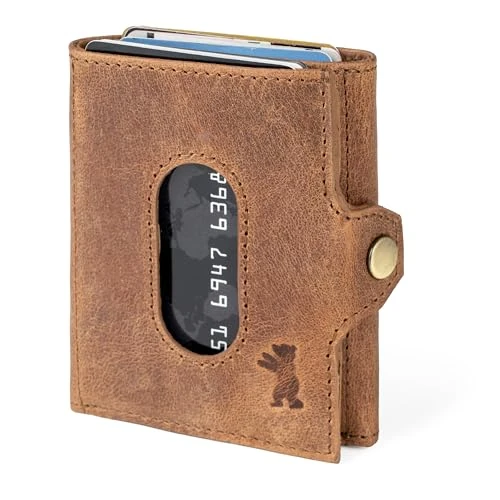Tijdelijke aanbieding: Berliner Bags Hamburg, mini-portemonnee van leer, portemonnee met TÜV-geteste RFID-bescherming, voor heren, camel, Eén maat, Met klepvak van 44.99 EUR naar 24.99 EUR (korting 44%)