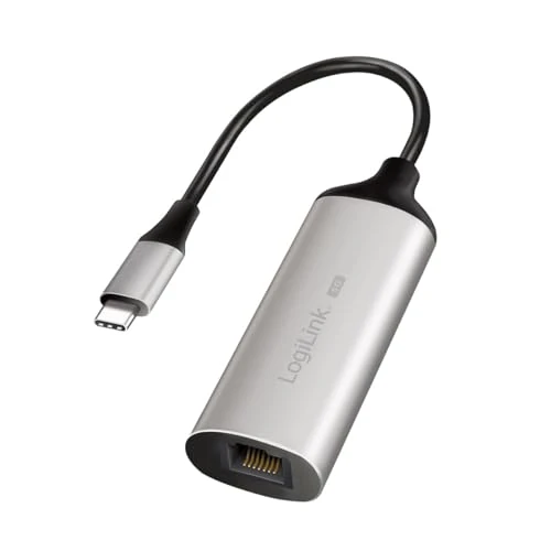 Offerta a tempo: LogiLink UA0456 - Adattatore USB-C (3.2 Gen 1) a RJ45 Gigabit Ethernet (5 Gbps), Full Duplex Flow Control - 0.00% da 42.02 € a 42.02 €