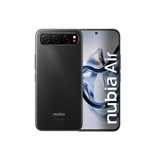 Oferta limitowana: ZTE Nubia Air, darmowy smartfon, 5G, ekran AMOLED FHD+ 120 Hz, 8(+12) GB RAM, 256 GB ROM, Ultra cienki 6.7mm, wodoszczelny IP69, tłumaczenie IA w połączeniach, Android 15, bateria 5000mAh, czarny z 871.35 zł na 871.35 zł (oszczędź 0.00%