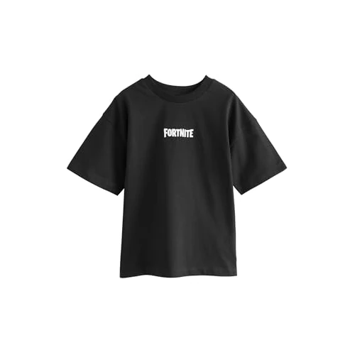 Offre limitée : NEXT Garçon T-Shirt Manches Courtes à imprimé Fortnite Noir Numeric 128 de 4.00 € à 4.00 € (0.00% de remise)