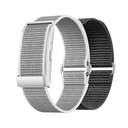 Nilox Kollektion Wearables Onair, Farbe des Geräts Grau, Farbe der Bänder Grau und Schwarz