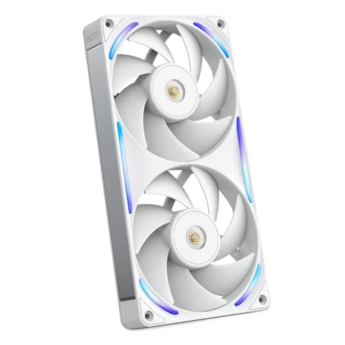Offerta a tempo: NZXT F240X Ventola Performance Telaio Singolo - 2x 120mm PWM RGB PC - Flusso aria & pressione max - Basso rumore - Telaio & pale LCP - Cuscinetto magnetico fluido - Spessore 30mm - Bianco - 29% da 84.90 € a 59.90 €